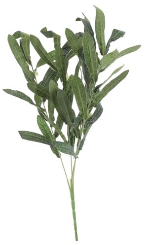 LIFKOME Olivier Artificielle Décoration Végétale Fournitures pour Compositions Plante Décorative Intérieure Et Extérieure