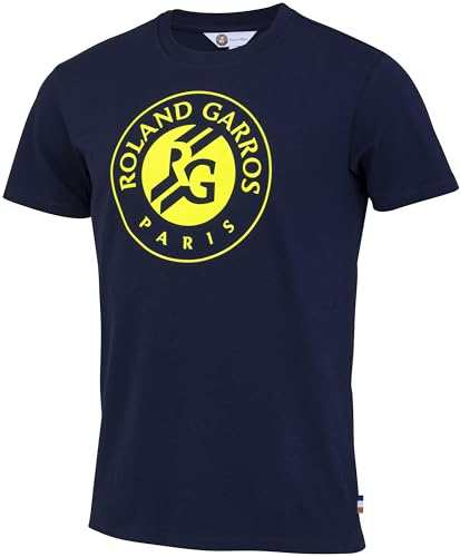 Roland Garros T-Shirt, offizielle Kollektion – Tennis, blau, L