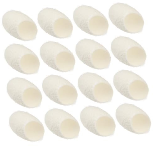 100 Weiße Seidenraupenbälle aus Seide für Gesichtsreinigung | Hautpflege Anwendung, Unterstützend bei Peeling und Aufhellung, Natürliche Kosmetik für Tägliche Routine