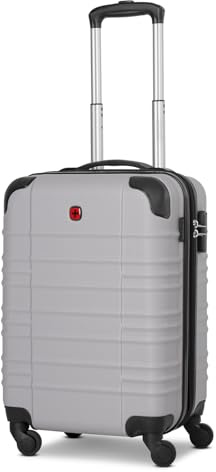 WENGER Kabinen-Koffer für Damen und Herren | Kleiner Cabin-Trolley 37 x 23 x 53 cm aus hochwertigem, stoßfestem ABS Material | Erweiterbar & Teleskopgriff| Amplar Evo Serie