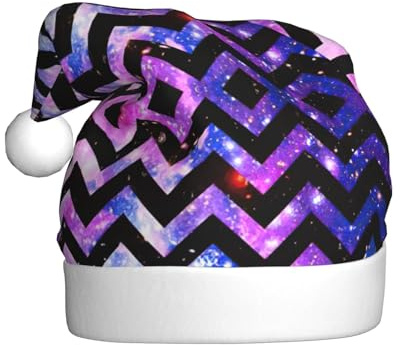 VCzsdff Weihnachts-Stirnbänder mit Galaxie-Druck, Unisex, Erwachsene, jährliche Zeremonie, 1 Stück, Dekoration, Weihnachtsbaum, Schneemann, Weihnachtsmannmütze
