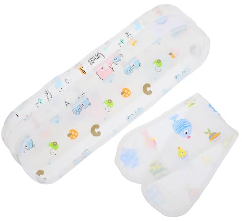 ORFOFE Bande de Ventre en Coton pour Bébé 4 Pièces Ceinture Abdominale Ajustable Anti-Froid Motifs Animaux Couverture Ventrale Douce pour -Né