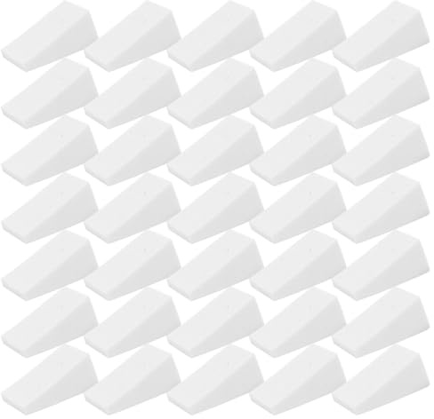 Didiseaon 30 Pezzi Spugnette Trucco Triangolari per Fondotinta Liquido e Polvere, Puff Geometrico in Spugna Resistenti e Portatili per Uso Doppio a Casa e Saloni di Bellezza