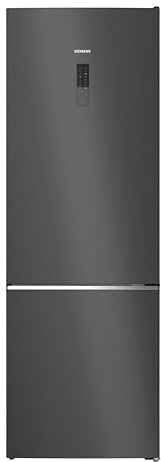 Siemens iQ500 Freistehende XXL Kühl-Gefrier-Kombination 203x70 cm, KG49NAXCG, 311 L Kühlen & 129 L Gefrieren, Total noFrost, freezerLight, hyperFresh Technologie, antiFingerprint Schwarzer Stahl