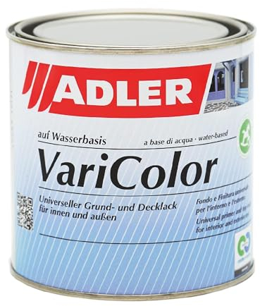 ADLER Varicolor 2in1 Acryl Buntlack für Innen und Außen - 750 ml RAL3003 Rubinrot Rot - Wetterfester Lack und Grundierung - matt