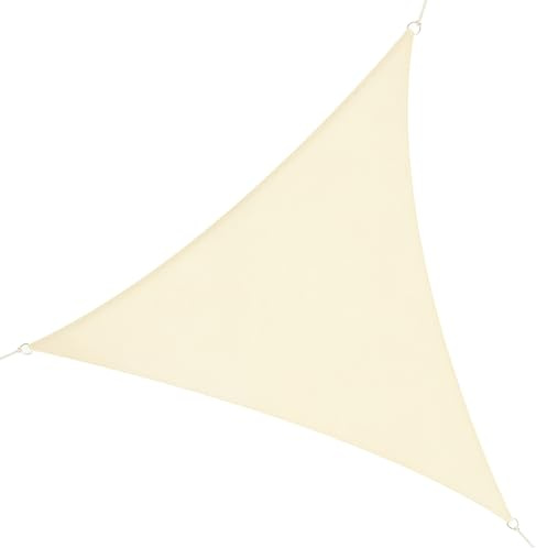 Outsunny Tenda Tendone parasole triangolare (colore: crema, dimensione: 6x6x6m)