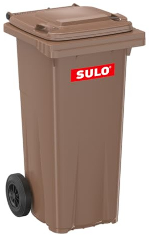 Mülltonne Müllbehälter 120 L braun