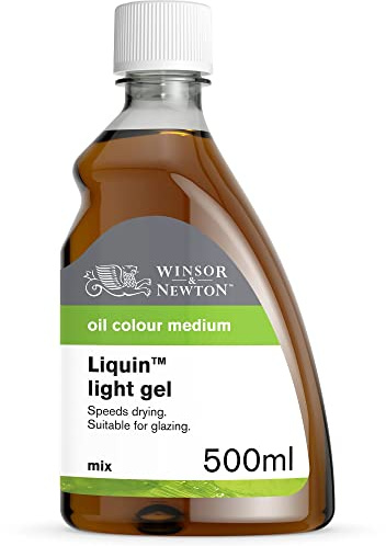 Winsor & Newton 3049754 Ölmalmittel, Liquin Light Gel, 500 ml Flasche, lasierendes Malmittel auf Alkydbasis, schützt vor Vergilbung