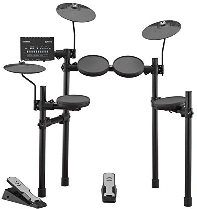 Yamaha DTX402K elektronisches Schlagzeug schwarz – Komplettes E-Drum-Set mit 415 professionellen Sounds – 10 Drum Kits