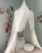 Vercico Kids Bed Canopy Round Dome Princess Girls Canopy Bedroom Nursery Decoration Queen Size Drape Bed Curtains