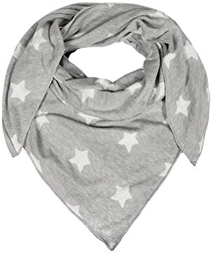 Zwillingsherz Dreieckstuch mit Baumwolle - Hochwertiger Schal mit Wende-Muster für Damen - XXL Hals-Tuch und Damenschal - Strick-Waren für Sommer Herbst Winter 150cm x 120cm - hgr