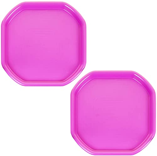 2X Premium Quality Plastic Small Mixing Tray (Pink) for Cement Mortar and Sand Plastering / 70 cm x 70 cm/for Home, Garden, Construction.
