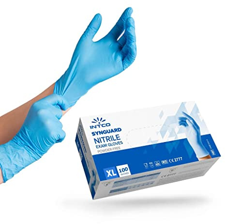 1000 Nitril-Handschuhe, puderfrei, latexfrei, hypoallergen, Lebensmittelhandschuhe, medizinische Einweghandschuhe Größe XL