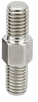 M12 Links- und Rechtsgewinde Doppelende Gewindestange Positive und negative Gewindestange Stehbolzen Schraube Edelstahl 304 (Color : M12x100mm-1pcs)