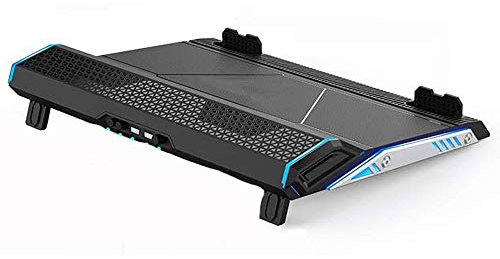 Laptop Cooling Pad Gaming Notebook Cooler for Up to 17.3 Inch Laptop 2 Fans with Blue Light 2 USB Port and Colorful LED Light Laptop Cooling Fan Stand