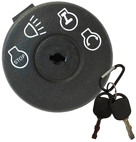 FUBESK Interrupteur à clé d'allumage avec clé pour tracteur tondeuse 725-1741 925-1741