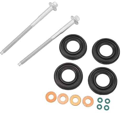 Kit de Junta Tórica de Junta de Inyector de Combustible, Kit de Arandela de Junta Tórica de Sello de Inyector de Combustible, Apto para Transit MK7