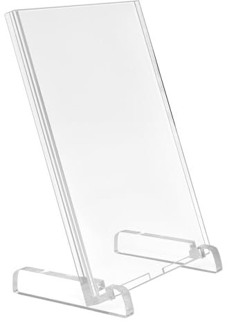 Geneigter Premium Acrylglas-Tischaufsteller DIN A5 - Zeigis® / Werbeaufsteller/Tischaufsteller/Kartenhalter/Acrylglasaufsteller