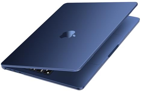 MOSISO Kompatibel mit MacBook Air 13 Zoll Hülle M5 M4 M3 M2 2026 2025-2022 | Ultradünne Hartschale, Präzise Farbgebung & Anti-Fingerabdruck - für Mac Air 13,6 A3449 A3240 A3113 A2681, Mitternacht