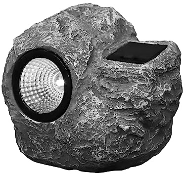 SUPVOX Lámpara de piedra solar artesanías de resina decoración lampara solar LED luz solar luces al aire para el patio farola lampara solar para exteriores dirigió Decorar escultura