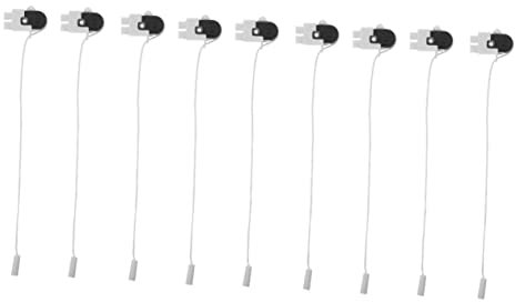 Angoily 9stücke Zugschalter Für Wandlampen Einfache Installation Langlebige Pc Und Metallmaterialien Für Badezimmer Und Wohnlichtsteuerung