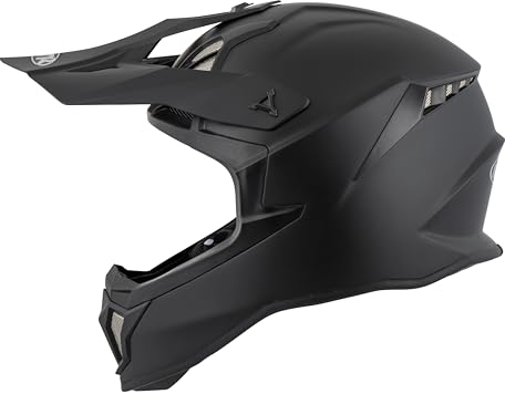 MTR X7B Evo Motocross Helm, ECE 22.06 Geprüfter Motorradhelm, Crosshelm ohne Visier, Cross Helm Motorrad mit Belüftung & Entlüftung, Downhill Helm Geeignet als Fullface Helm MTB, Schwarz, L