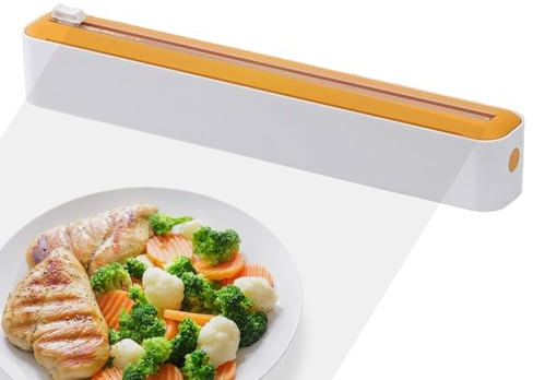 1/3 Stück Frischhaltefolienspender – Saran Wickelschneider, - -Kunststoff-Ausstecher, Pergamentpapier-Aufbewahrung, Organizer, Aluminiumfolienhalter, magnetischer Folienspender für Küche,