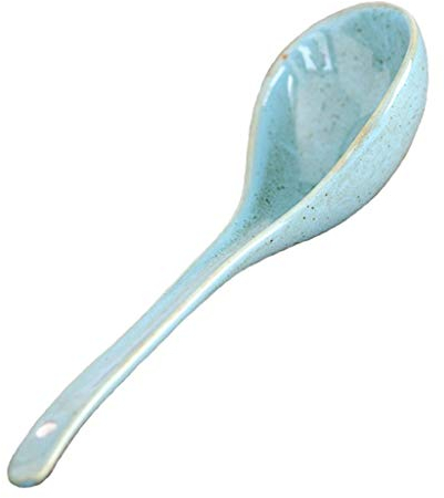 cuchara Porcelana azul cuchara de la cocina Cuchara de China cucharas grandes de servicio pesado profundo de porcelana cucharas Cubiertos asiáticos cucharadas soperas cuchara sopera
