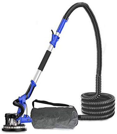 UKLSAMZR Ponceuse pour cloisons sèches à Vitesse réglable et Extensible de 1 180 W avec système d'aspiration intégré, rectifieuse Murale à LED Haute visibilité avec Fonction poussière/éclairage