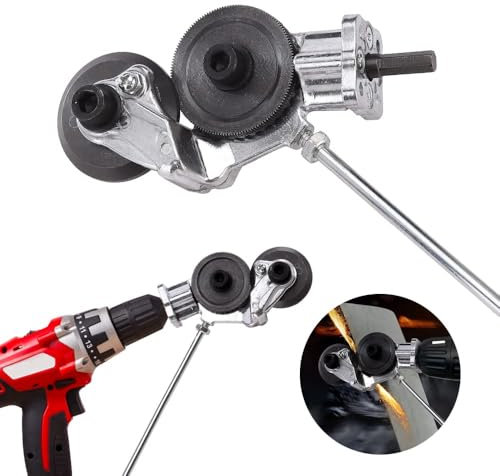 Electric Drill Plate Cutter,Versatile Metal Shears Drill Attachment Sheet Metal Nibbler Car Maintenance Accurate Double Headed Safe,Head Durable Electric Drill Shear