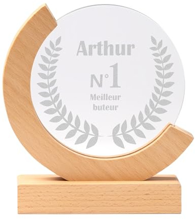 KDO MAGIC - Trophée Verre Personnalisé Coffret Inclus (Modèle Top 1)