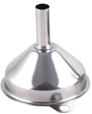 QUEENYARD Imbuto in Acciaio Inox, Imbuto in Acciaio Inox con Foro per Appendere a Bocca Larga per Trasferimento di Liquidi Utile da Cucina per Uso Domestico e Ristorazione