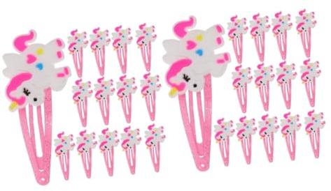 VICASKY 40 Stck. Teiliges Einhorn Haarspangen für Mädchen Bunte und Niedliche Haarnadeln Sicher für Kleinkinder Einfach zu Tragen für Haarstyling und Geschenkideen