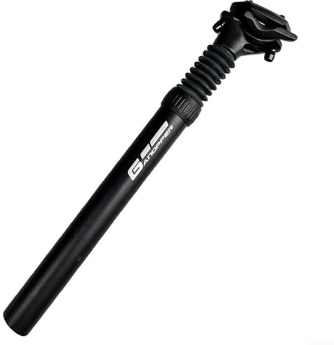 babominimer Reggisella ammortizzante in lega di alluminio, 350 mm, regolabile, molla di rimbalzo, riduzione delle vibrazioni, per un comfort in bicicletta, adatto a 27,2 mm