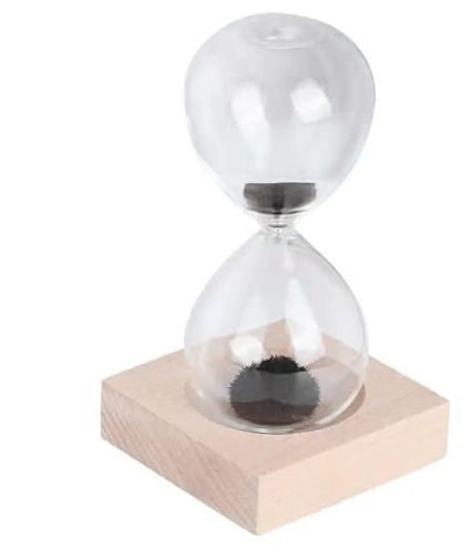 Sablier de sable en verre magnétique bureau avec Base for la décoration maison, ornement sablier
