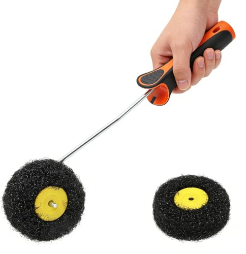 CEWROM Rouleau à mastic, rouleau de mastic, 38 cm, rouleau de revêtement pour mastic, rouleau spécial pour mastic, rouleau de mastic, rouleau de mastic, rouleau de mastic, rouleau en nylon de qualité