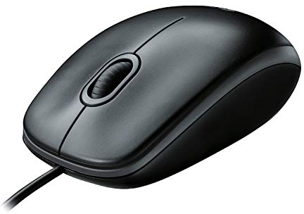 Logitech B100 Optical USB Mouse Black – Mouse, 800 dpi, USB, Optical (Black)