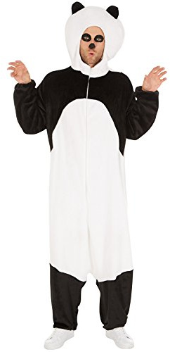 dressforfun Kostüm Panda für Sie und Ihn | Aus weichem Plüschstoff | Coole Kapuze, die den Pandakopf darstellt | Ideal für Straßenumzüge geeignet (L | Nr. 300885)