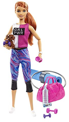 Barbie GJG57 Doll,Pink,white