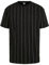 Urban Classics Herren T-Shirt Oversized Pinstripe Tee T-Shirt, Black, 4XL Große Größen