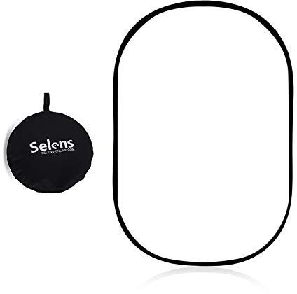 Selens Light Diffuser Photography 60x90cm Sun Reflector Soft Diffusion Panel Professional Foldable Pop-out for Portrait Product Photo Studio Lighting Video Flash Outdoor Indoor with Carry Bag