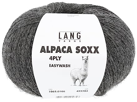 Lang Yarns Alpaca Soxx 4-ply 1062.0105 - Dunkelgrau Melange