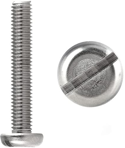 FASTON® Flachkopfschrauben mit Schlitz M6x20 mm DIN 85 aus rostfreiem Edelstahl A2 V2A (30 Stück) Langschlitzschrauben Flachkopf Schrauben