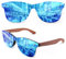 GQUEEN Sonnenbrille Holz Herren Damen Polarisierte Retro UV400
