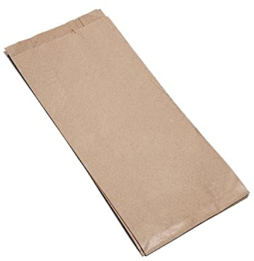 1000 Faltenbeutel Bäckertüten Snackfaltenbeutel Papier Recyclingmix natur/braun 12+5x28cm (419) 35g/m² - inkl. VerpG in D