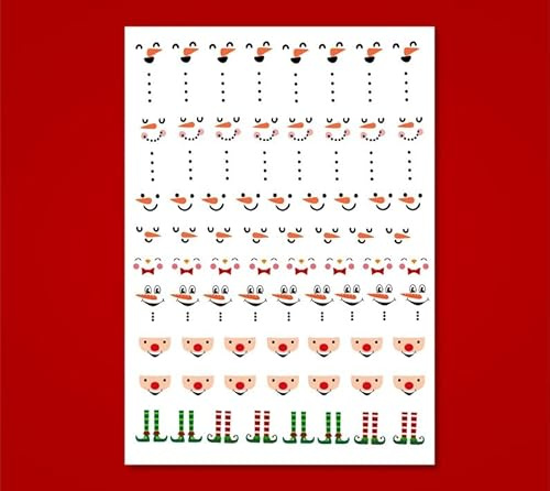 Tattoofolie SCHNEEMANN Gesichter für Kerzen/Keramik DIN A4