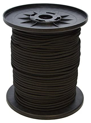 8 mm diameter expander rope, PE coated, UV-resistant with mono insert, black (25)