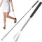 2 Piezas Calzador Extensible, Calzador Largo de Acero Inoxidable Telescópico 31 cm ~ 65 cm, Calzador de Metal Extensible para Hombres, Mujeres, Niños, Personas Mayores Calzador