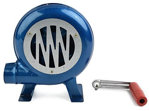 DAZZLEEX BBQ Ventilatore Ventilatore Accendifuoco Rapido Portatile Asciugacapelli Portatile Domestico All'aperto per Picnic All'aperto Campeggio Cucinare Barbecue 120W Ingranaggi in Ferro