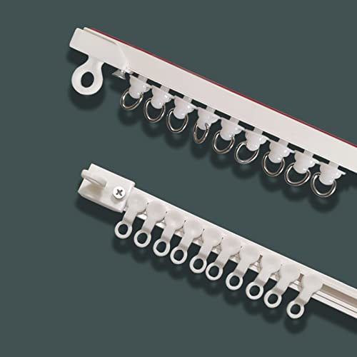 ANSNOW Selbstklebende Vorhangschiene Für Die Decke, Kein Bohren, Vorhangschiene Für Decke Oder Wand, Verschiebbare Vorhangschiene, Keine Beschädigung Der Selbstklebenden Vorhangschiene, Länge 40–300